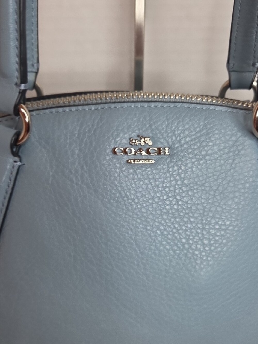 Coach Small Kelsey Satchel In Light Blue -F57563 - Picture 4 of 13